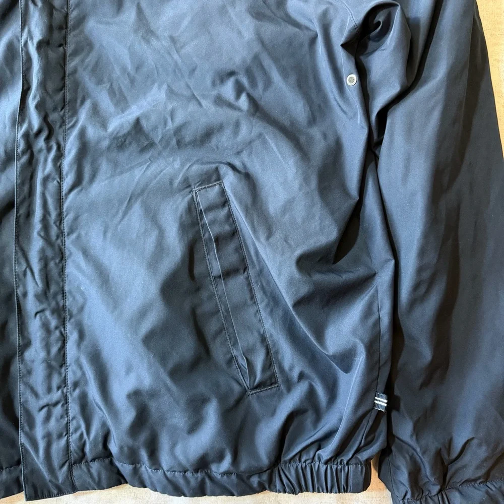Vintage Nautica‎ Men’s Large Reversible Windbreaker Bomber Jacket Navy Heathered